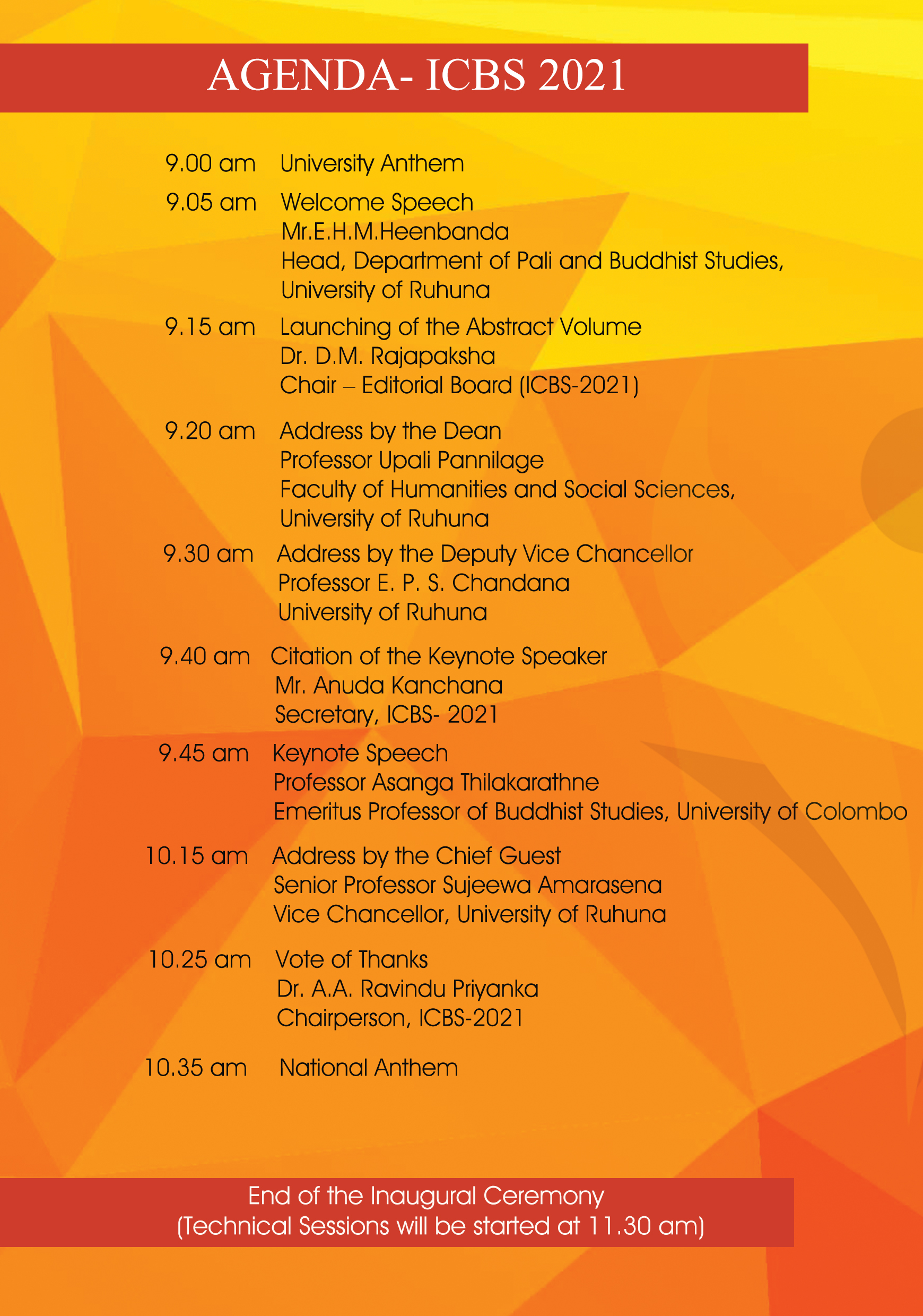 ICBS 2021 - LIVE